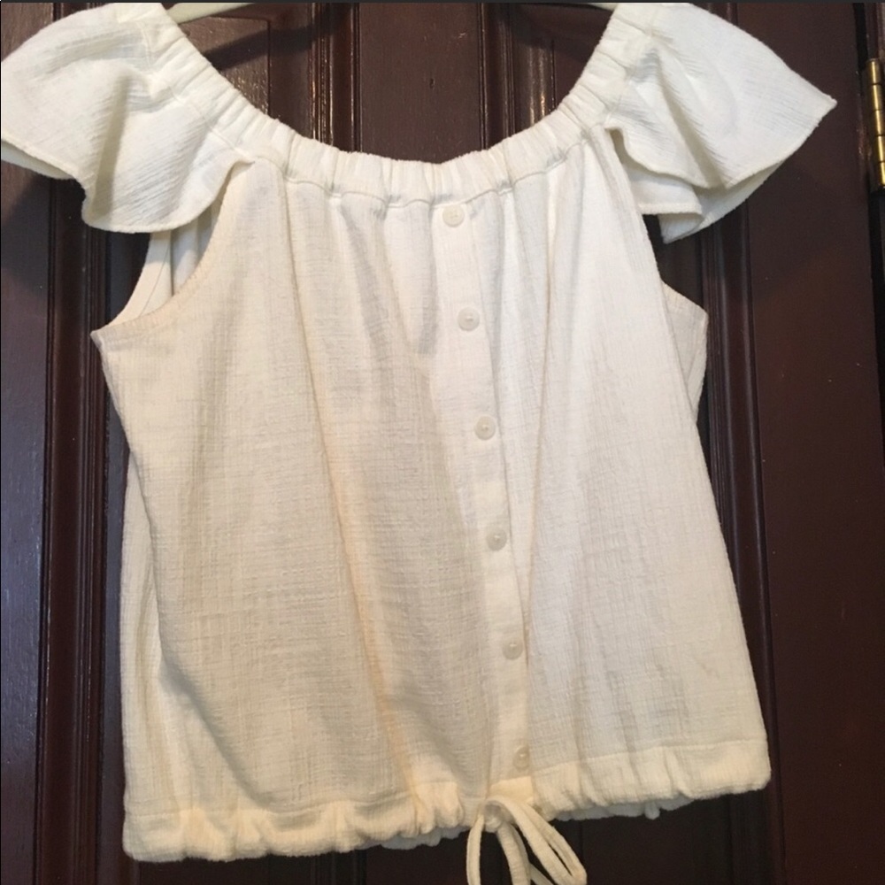 Madewell Texture & Thread Off the Shoulder Top - Picture 5 of 5
